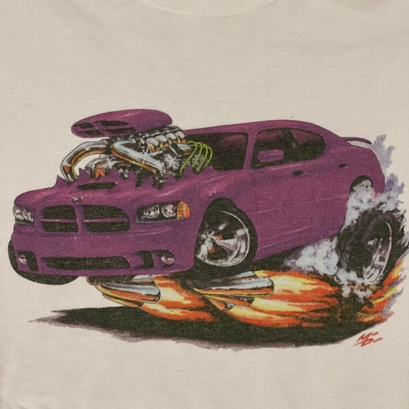 Hanes Other - Hanes Plum Crazy Purple Dodge Charger Tee Shirt (M)
